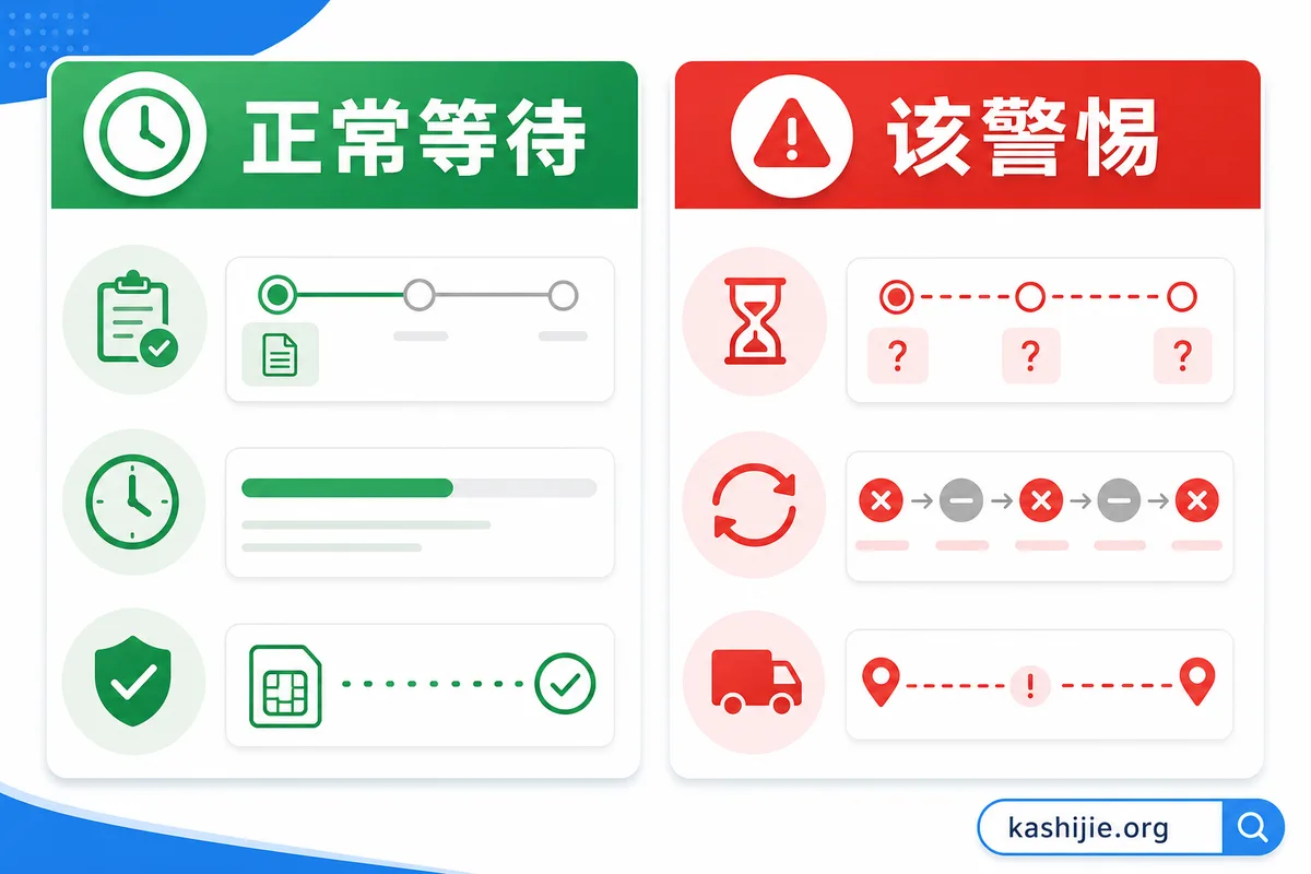 流量卡审核正常等待与该警惕的对比 - kashijie.org