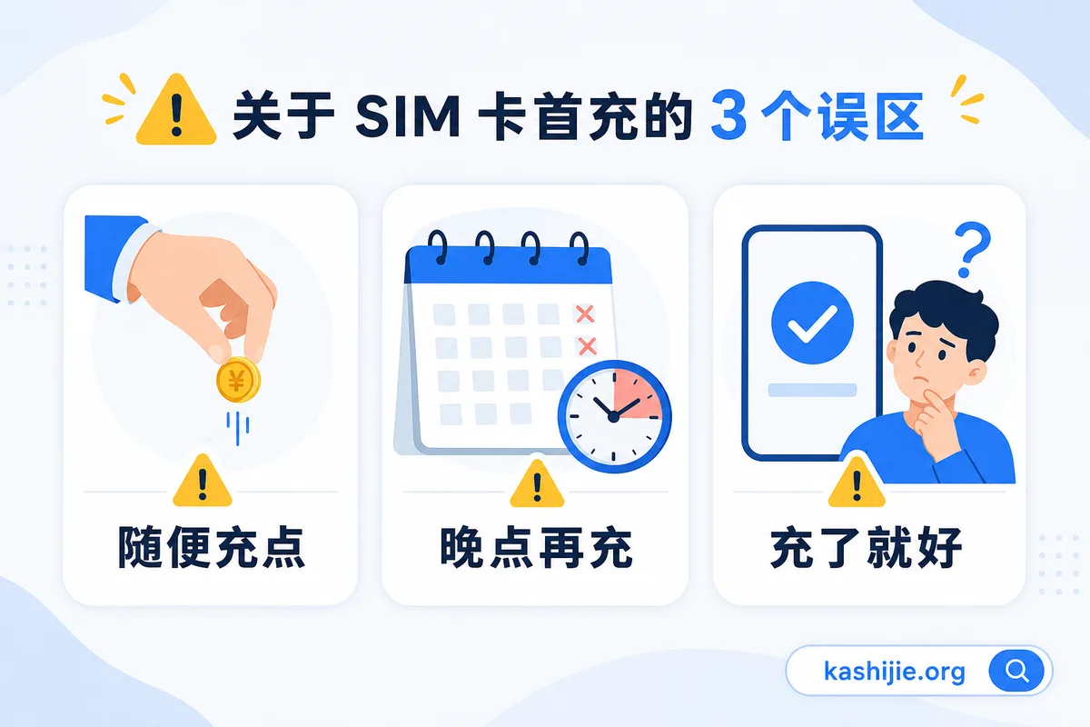 流量卡首充三个误区：随便充点、晚点再充、充了就好 - kashijie.org